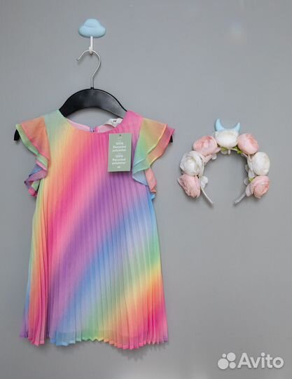 Платье на девочку разноцветное h&m 98, 104