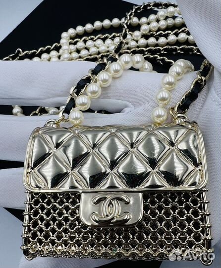 Chanel micro bag сумка колье