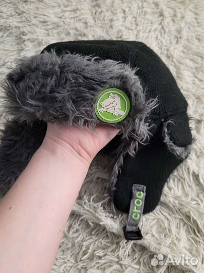 Шапка ушанка crocs