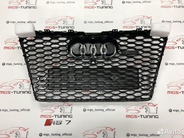 Решетка на Audi A7 10-14 гг. в стиле RS7 дизайн 4