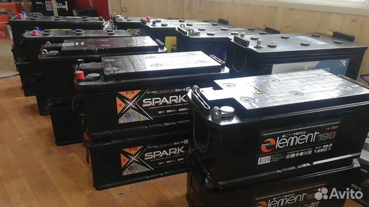 Аккумуляторы 190 Ач с доставкой и установкой