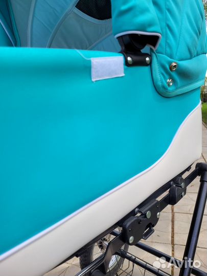 Коляска люлька 2 в 1 Riko Modus Classic бирюзовая