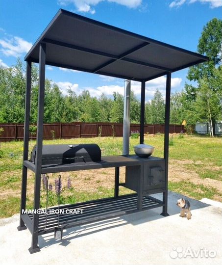Беседка с мангалом