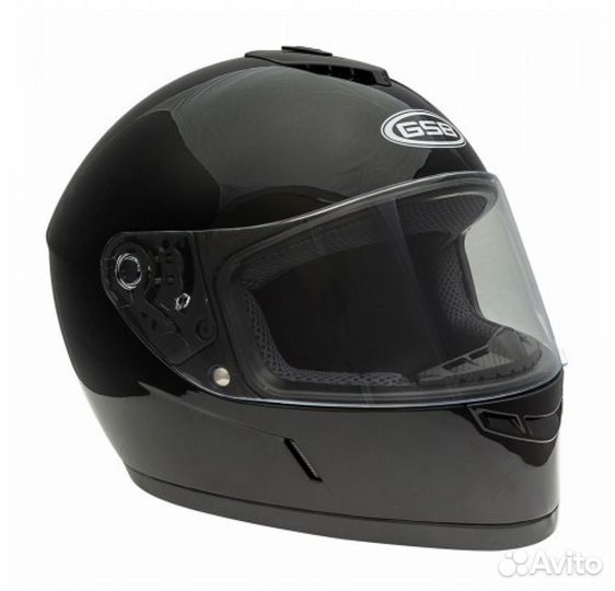 Шлем интеграл GSB G-349, Black Glossy (XL)