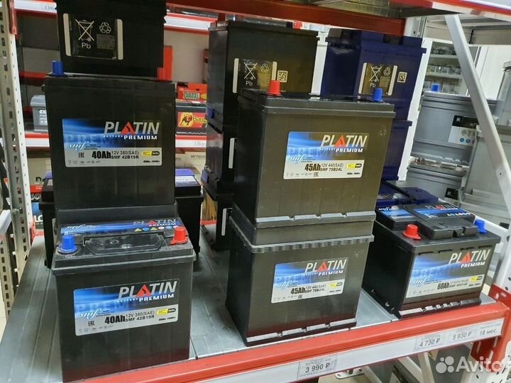 Аккумулятор Platin 40Ah 380A прямая