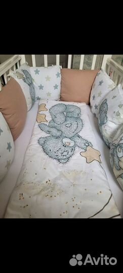 Бортики в детскую кроватку с одеялом