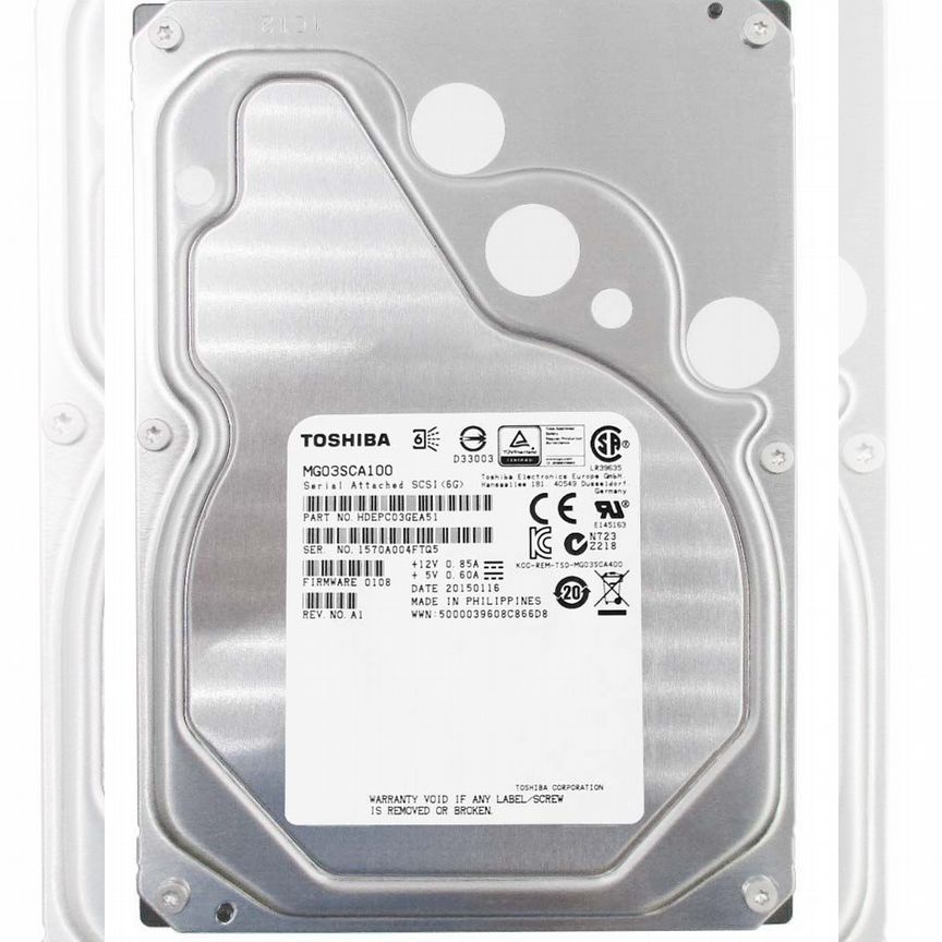 [MG03SCA100] Жесткий Диск Toshiba 1tb Sas 3,5" Hdd Mg03sca100