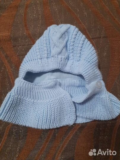 Шапка шлем для новорожденных