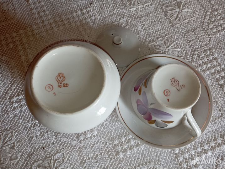 Чайная пара и сахарница