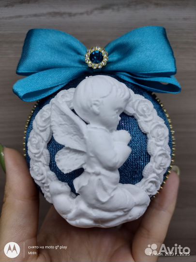 Елочные игрушки из бархата ручной работы