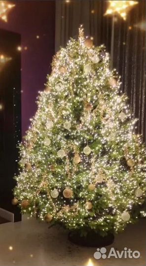 Гирлянда роса зеленый провод 50-100 метров