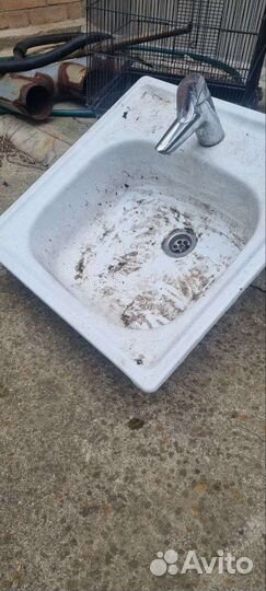 Мойка б/у со смесителем