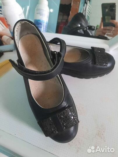 Школьные туфли для девочки Котофей