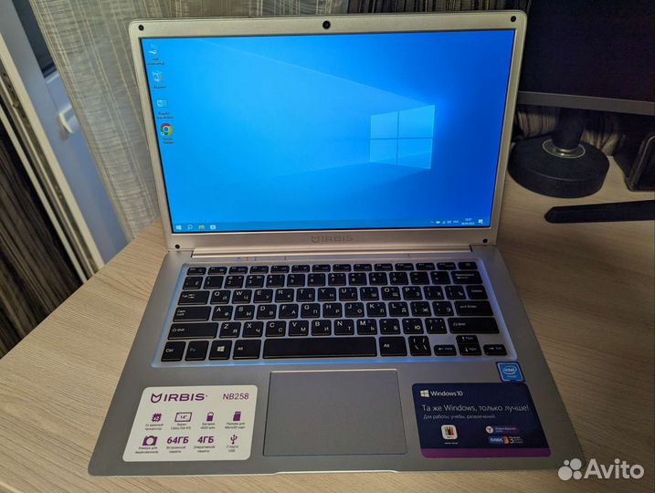 Ноутбук Irbis 2021г для учебы/работы