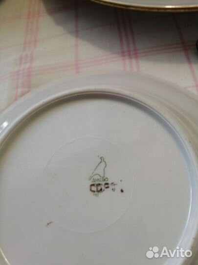 Сервиз столовый розы, дулево