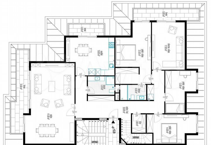 5-к. квартира, 235 м² (Турция)