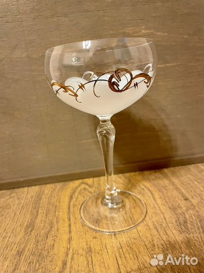 Бокалы для шампанского 6 шт. Богемское стекло