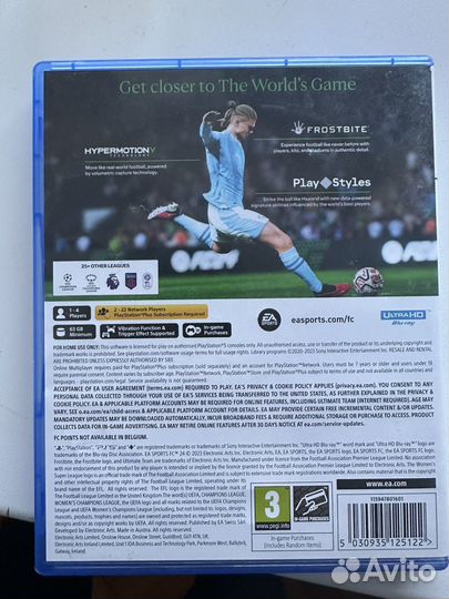 Fifa 24 ps5 диск бу