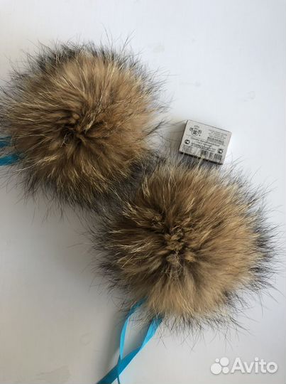 Меховые помпоны натуральные