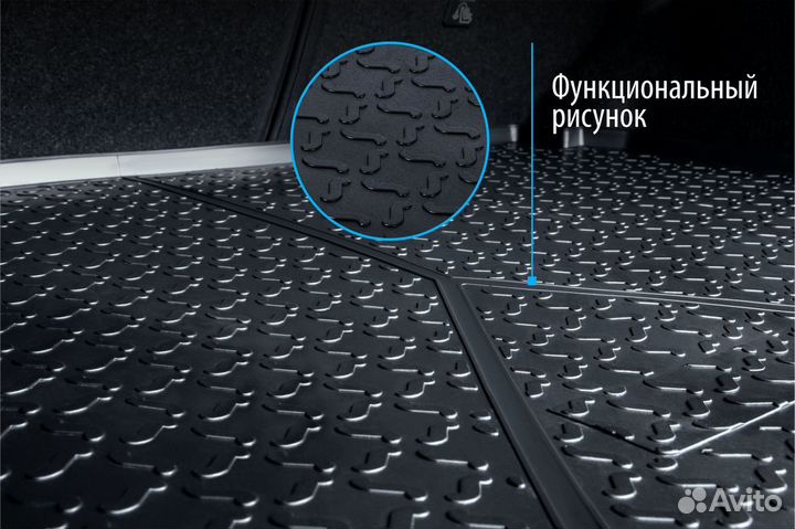 Коврик багажника Kia Sorento IV (5 мест) 2020