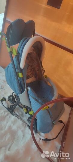 Детские санки коляска бу