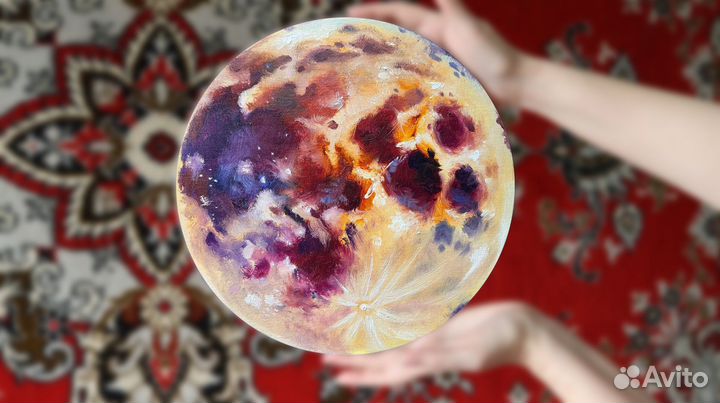 Картина маслом на холсте Луна