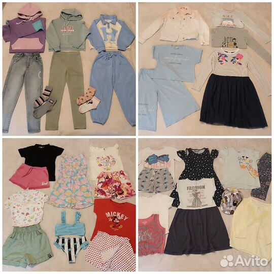 Бронь Одежда на девочку 134 весна-лето пакет