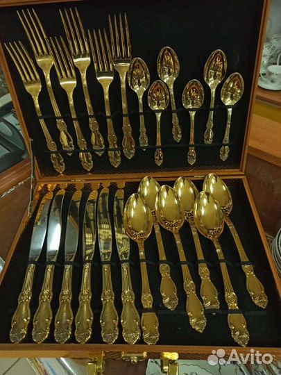 Набор столовых приборов мельхиор СССР