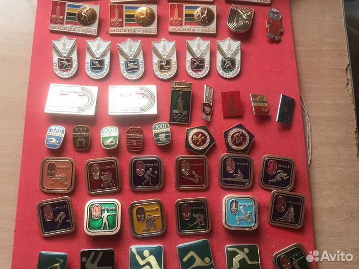 Значки олимпиада 80