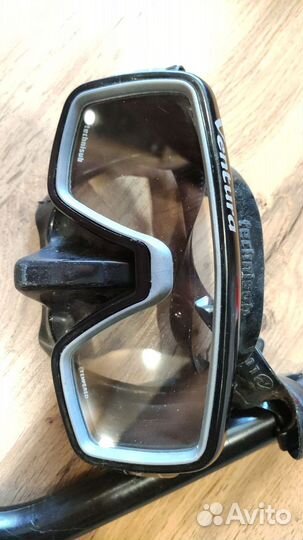 Маска для подводного плавания с трубкой и очки