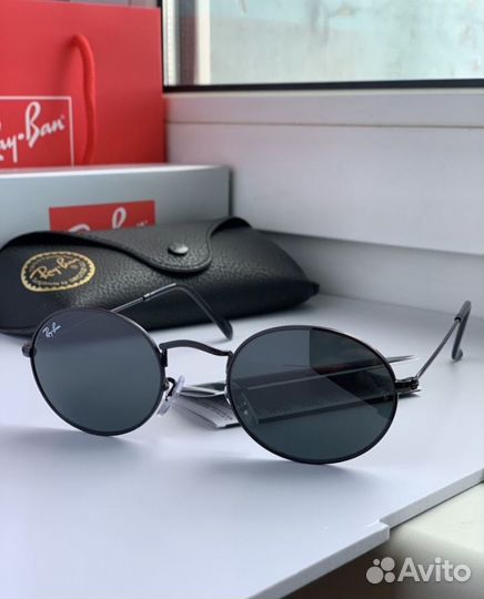 Очки ray ban oval черные