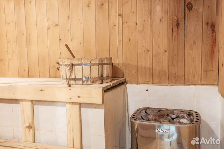 Баня сауна с бассейном