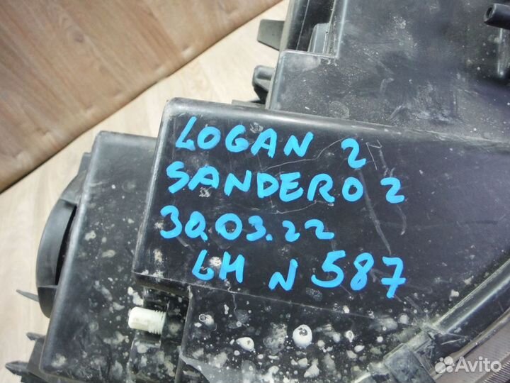 Фара левая №587 Renault Logan Sandero 2 2020