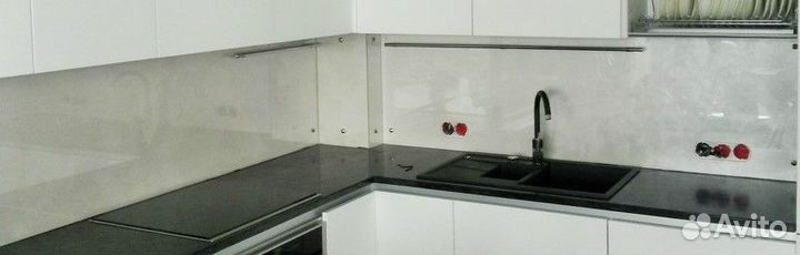 Кухонный фартук экран из прозрачного пластика