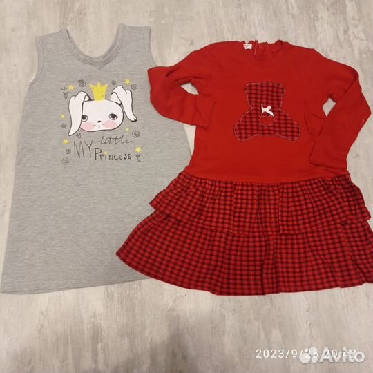 Пакет вещей для девочек рост 116