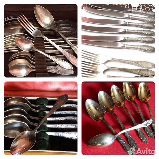 Столовые приборы мельхиор времен СССР