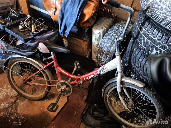 Велосипед складной. На ходу