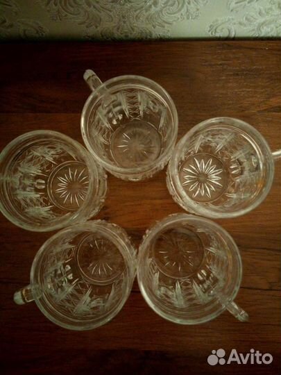 Бокалы хрустальные