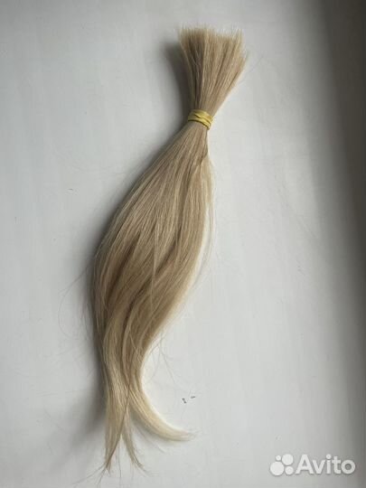 Волосы для наращивания 40 см блонд