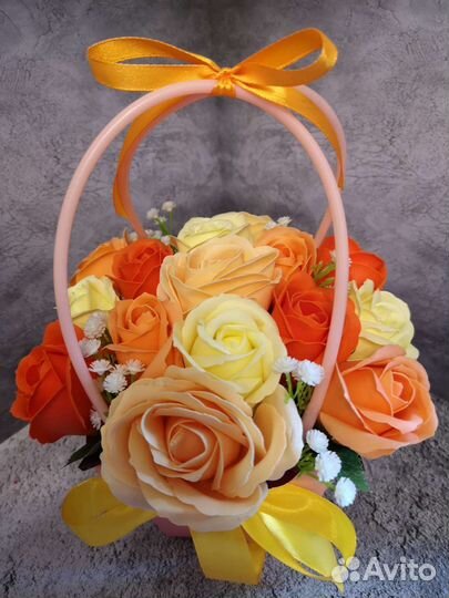 Букет роз в сумочке