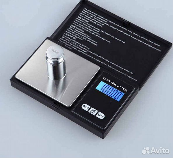 Весы портативные 100 г Орбита OT-HOW06; 53658