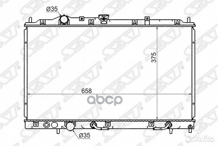 Радиатор Mitsubishi Colt 95-03 / Mirage 95-00