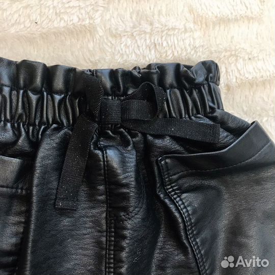 Юбка кожаная