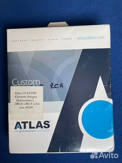 Кабель межблочный Atlas custom Element Integra UK