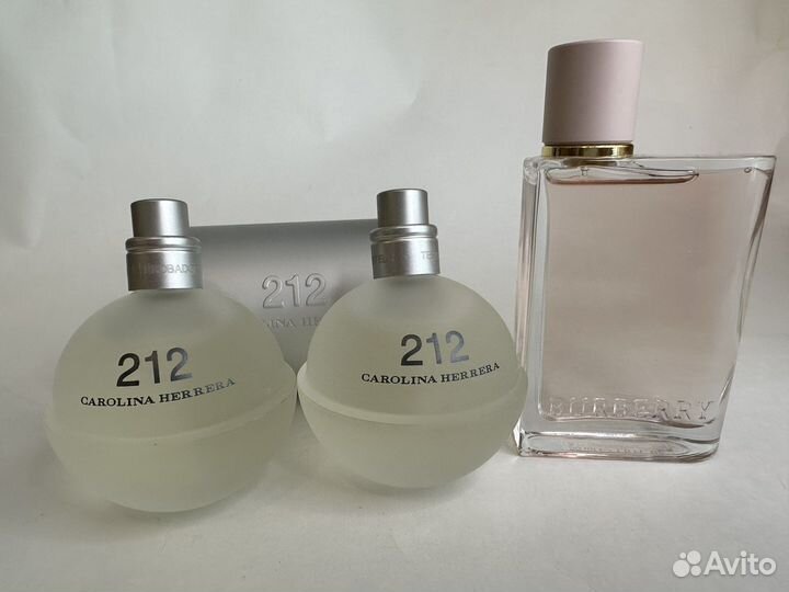 Тестеры Carolina Herrera 212 nyc, Burberry