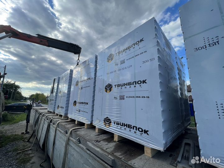 Блок Твинблок Поревит. Оплата на месте