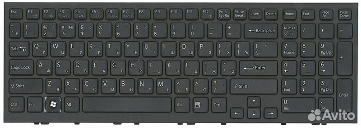 Клавиатура Sony vaio vpceh1E1R/B с рамкой, OEM