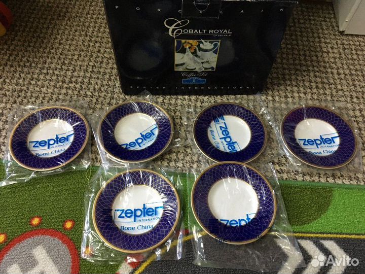 Кофейный сервиз на 6 персон. Кобальт Роял. Zepter