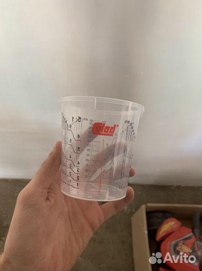 Пластиковые измерительные стаканы для краски