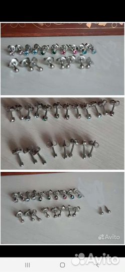 Серьги бижутерия разные